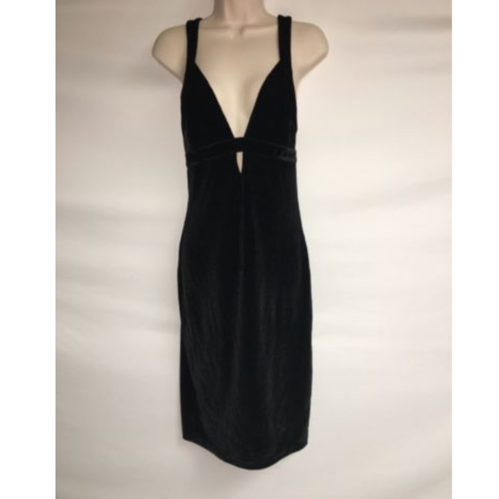 Express Dress Womens 4 Black Velour NWD see detail